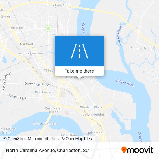 Mapa de North Carolina Avenue