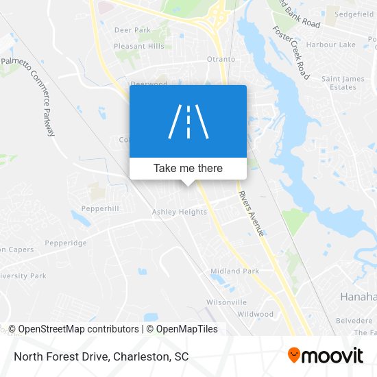 North Forest Drive map