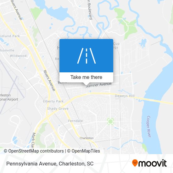 Mapa de Pennsylvania Avenue