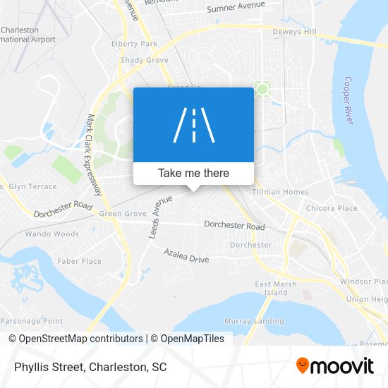 Mapa de Phyllis Street