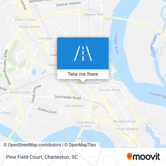 Pine Field Court map