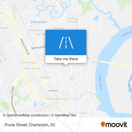 Mapa de Poole Street