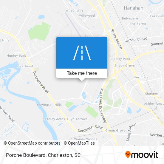 Porche Boulevard map