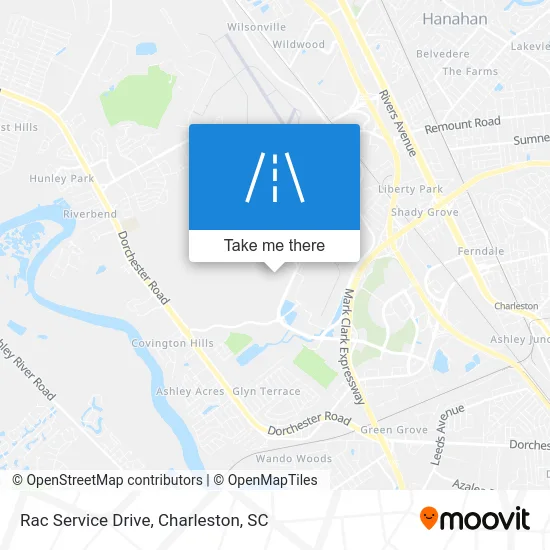 Rac Service Drive map