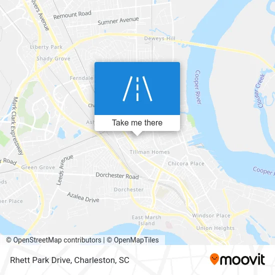 Rhett Park Drive map