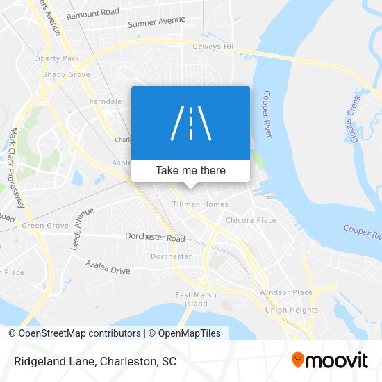 Ridgeland Lane map