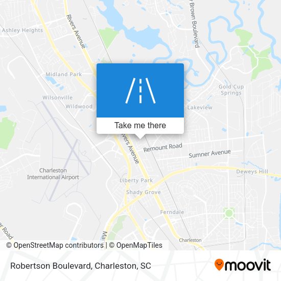 Robertson Boulevard map