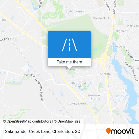 Salamander Creek Lane map