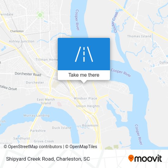Shipyard Creek Road map