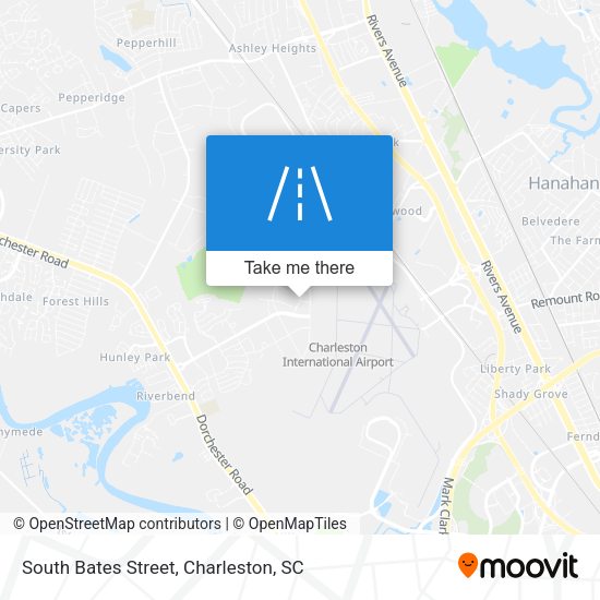 Mapa de South Bates Street