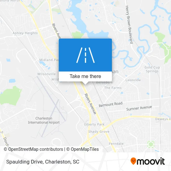 Spaulding Drive map