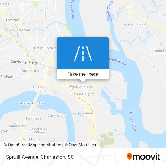 Spruill Avenue map