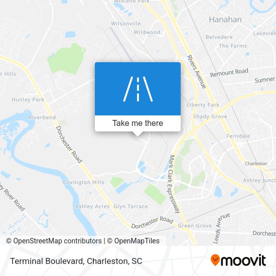 Mapa de Terminal Boulevard