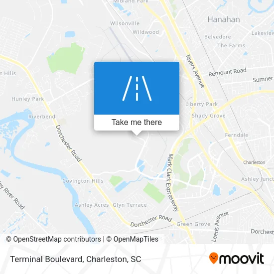 Terminal Boulevard map