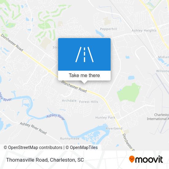 Thomasville Road map