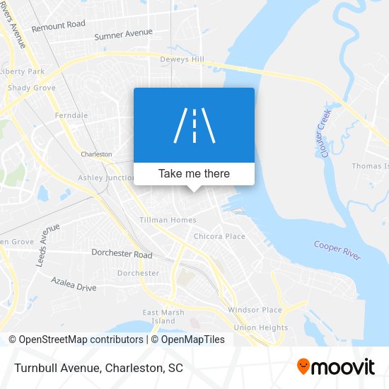 Turnbull Avenue map