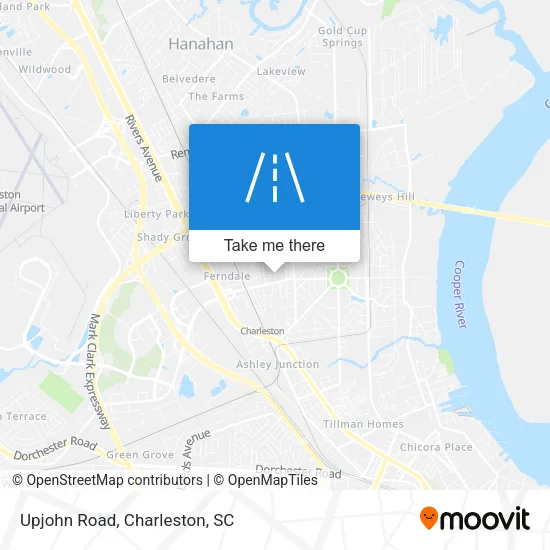 Mapa de Upjohn Road