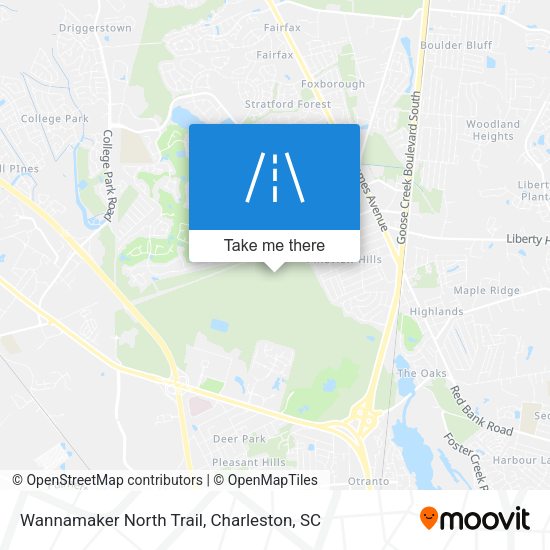Mapa de Wannamaker North Trail
