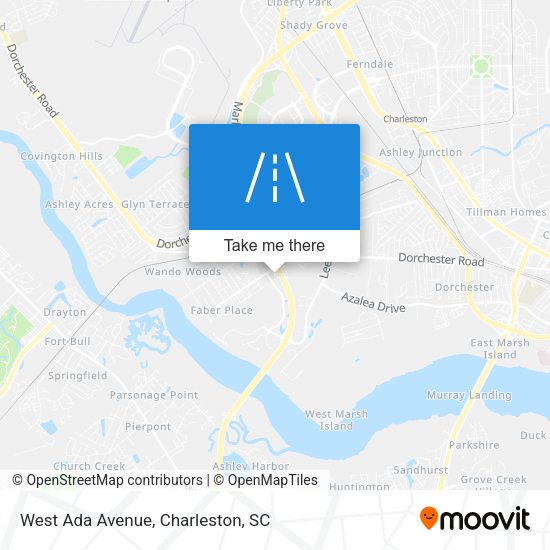 West Ada Avenue map