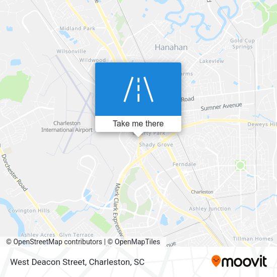 West Deacon Street map