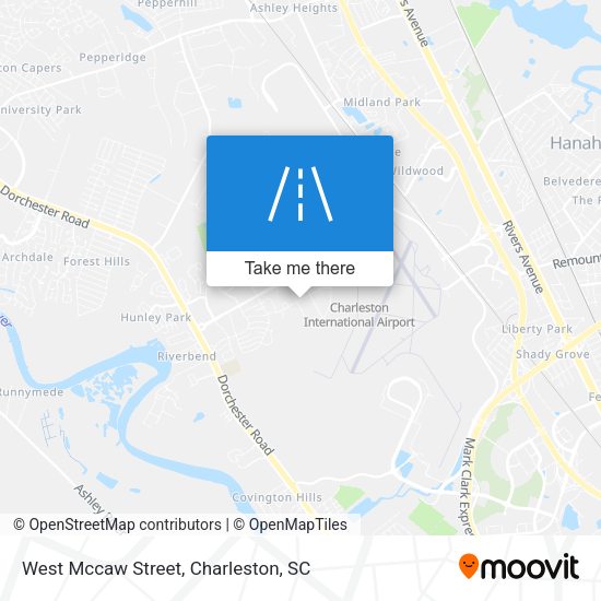 West Mccaw Street map