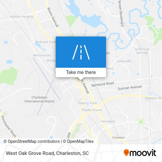 Mapa de West Oak Grove Road