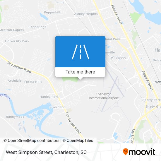 West Simpson Street map