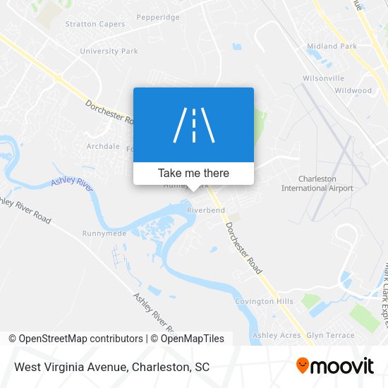 West Virginia Avenue map