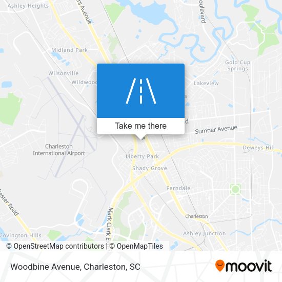 Woodbine Avenue map