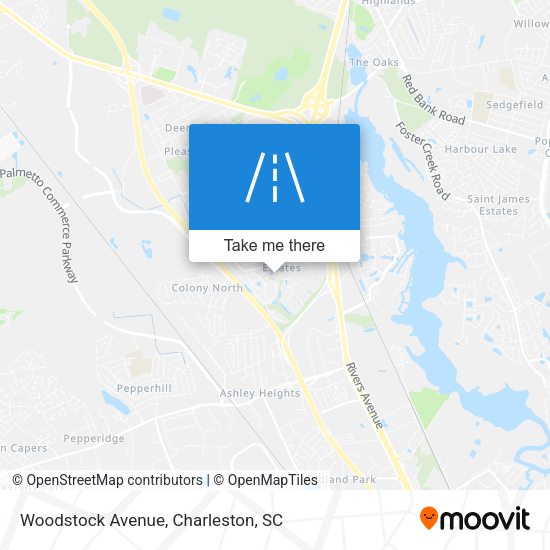 Woodstock Avenue map