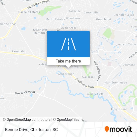 Mapa de Bennie Drive