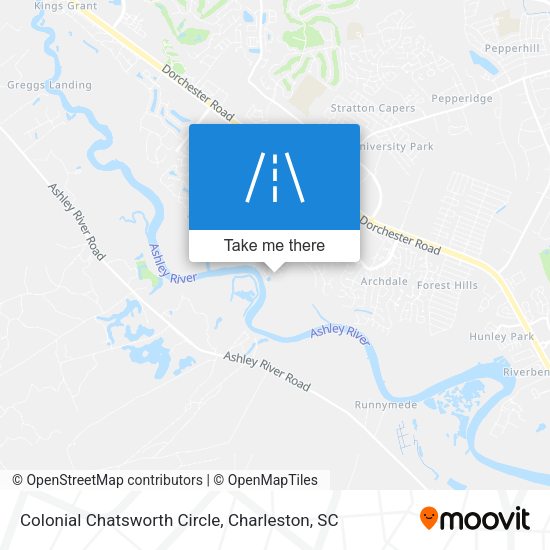 Mapa de Colonial Chatsworth Circle