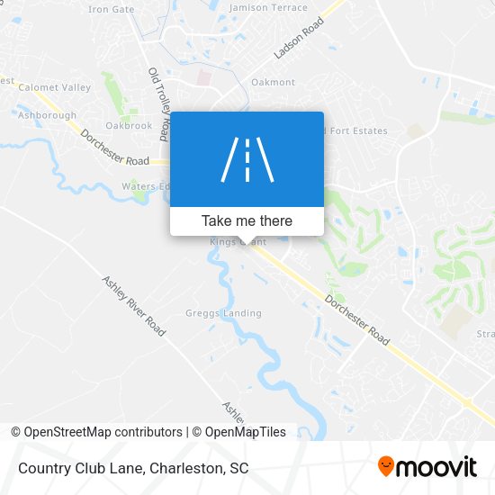 Country Club Lane map