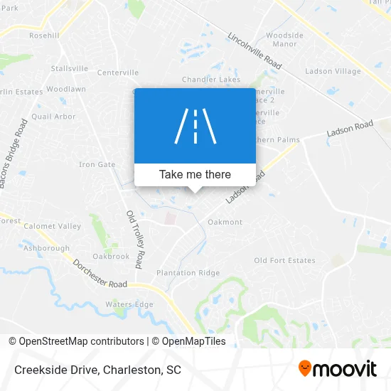 Creekside Drive map
