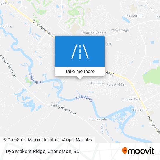 Dye Makers Ridge map