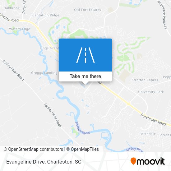 Evangeline Drive map