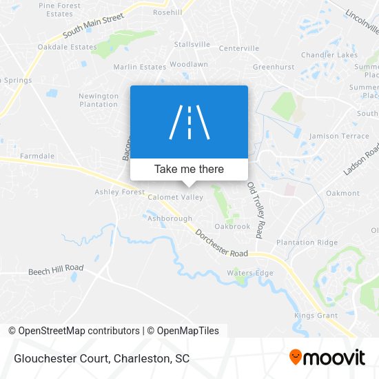 Glouchester Court map
