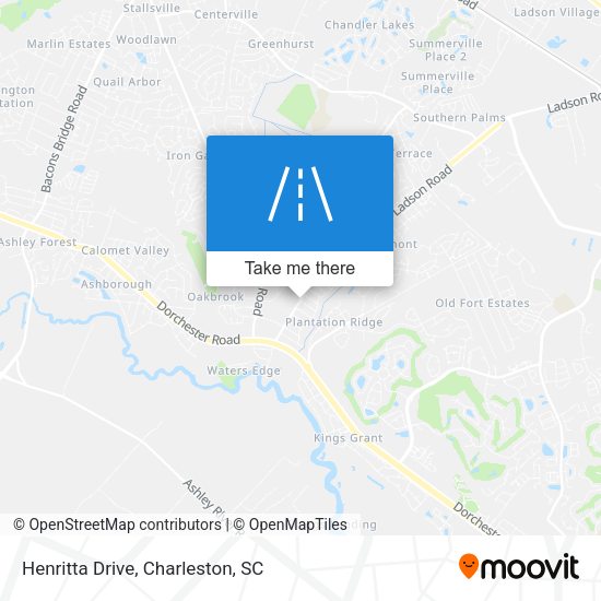 Mapa de Henritta Drive