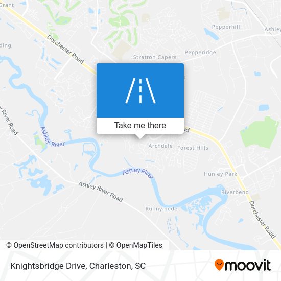 Mapa de Knightsbridge Drive