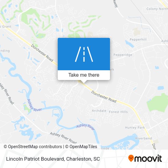 Lincoln Patriot Boulevard map