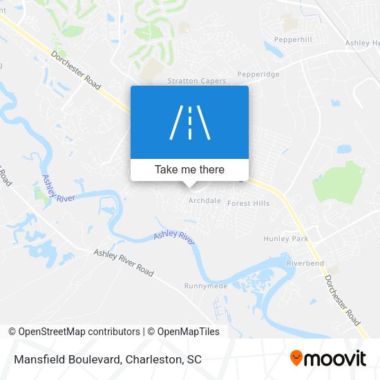 Mapa de Mansfield Boulevard