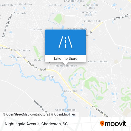 Nightingale Avenue map