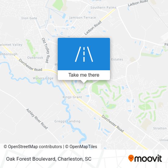 Oak Forest Boulevard map