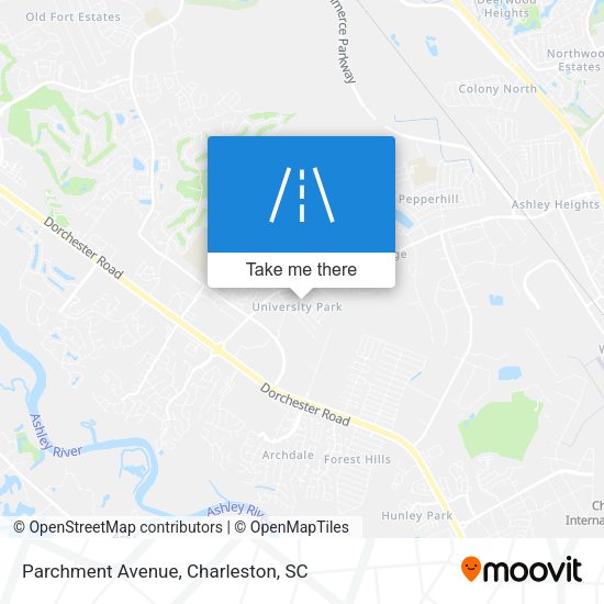 Mapa de Parchment Avenue