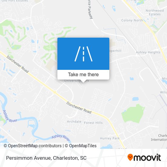 Persimmon Avenue map