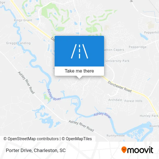 Porter Drive map
