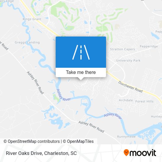 River Oaks Drive map