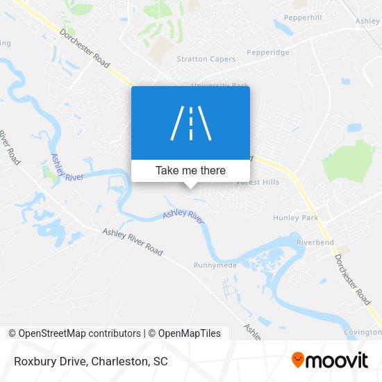 Roxbury Drive map