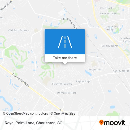 Royal Palm Lane map
