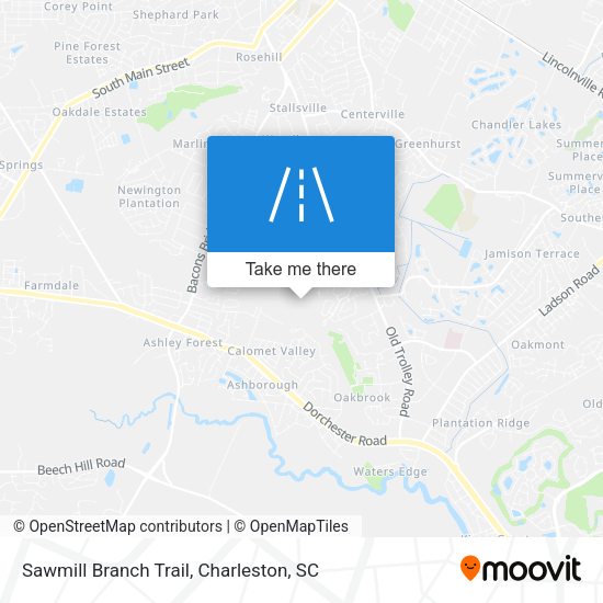 Sawmill Branch Trail map